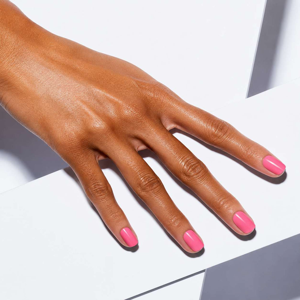 Nailora Bubblegum Pink Glossy Square Press-On Nails with vibrant bubblegum pink color, square shape, glossy finish, and reusable salon-quality design