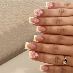 Petal Muse square press-on nails