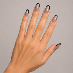 Midnight Lavender press-on nails close-up