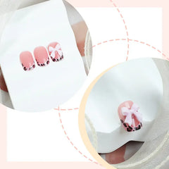 Blush Wild press-on nails close-up
