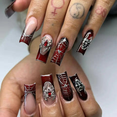 Dark Spell coffin press-on nails