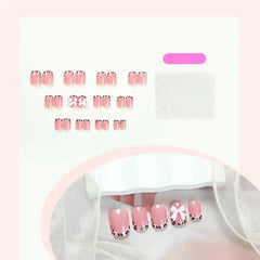 Blush Wild press-on nails on hand