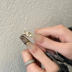 Wild Muse press-on nails applied
