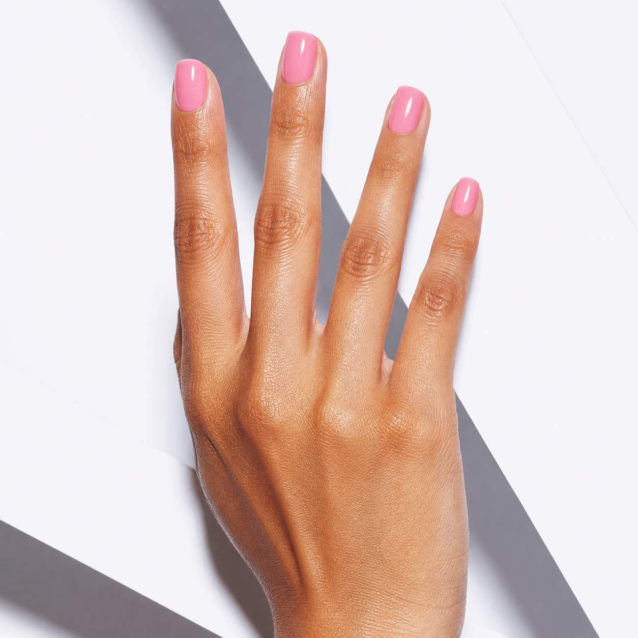 Nailora Bubblegum Pink Glossy Short Square Press-On Nails styled for everyday elegance with soft pink color and modern feminine aesthetic