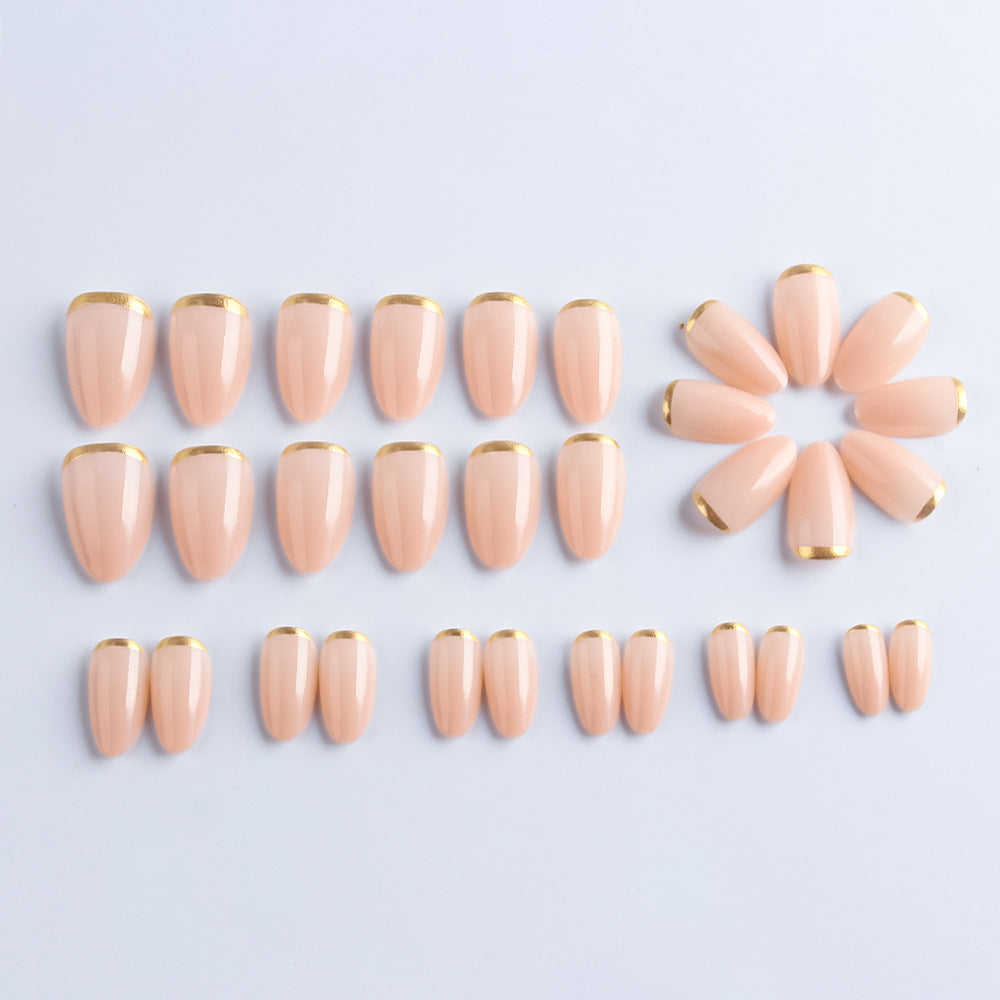 Luxe Nude press-on nails full set