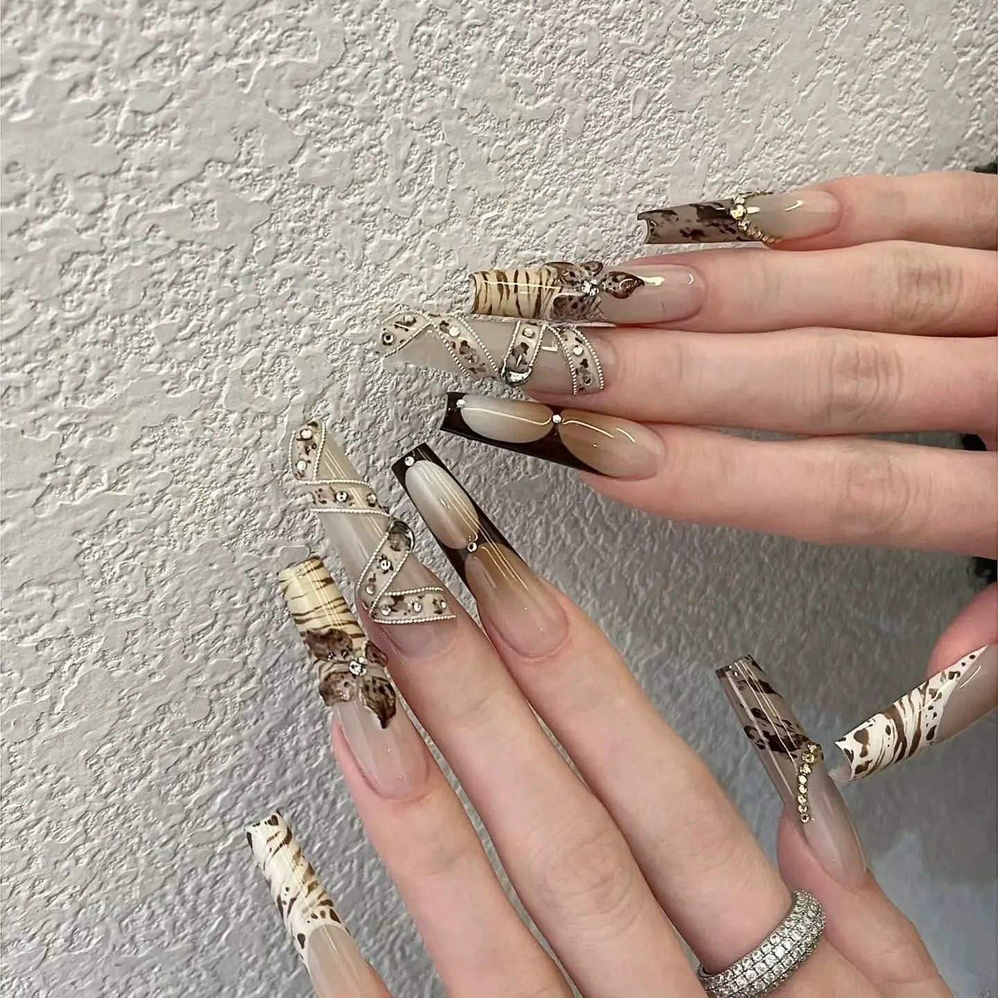 Wild Muse press-on nails close-up