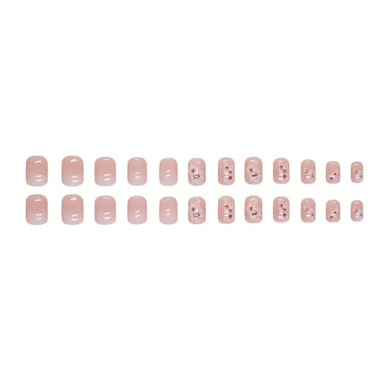 Ivory Bloom press-on nails full set