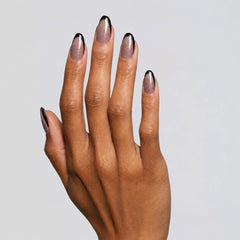 Midnight Lavender press-on nails on hand