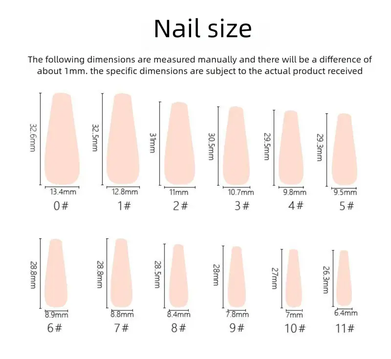 Pink Phantom press-on nails on hand