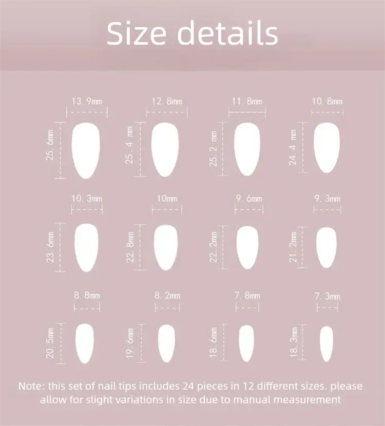 Blush Bloom press-on nails on hand