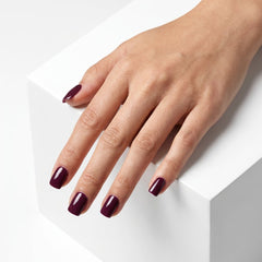 Cherry Noir Square press-on nails close-up