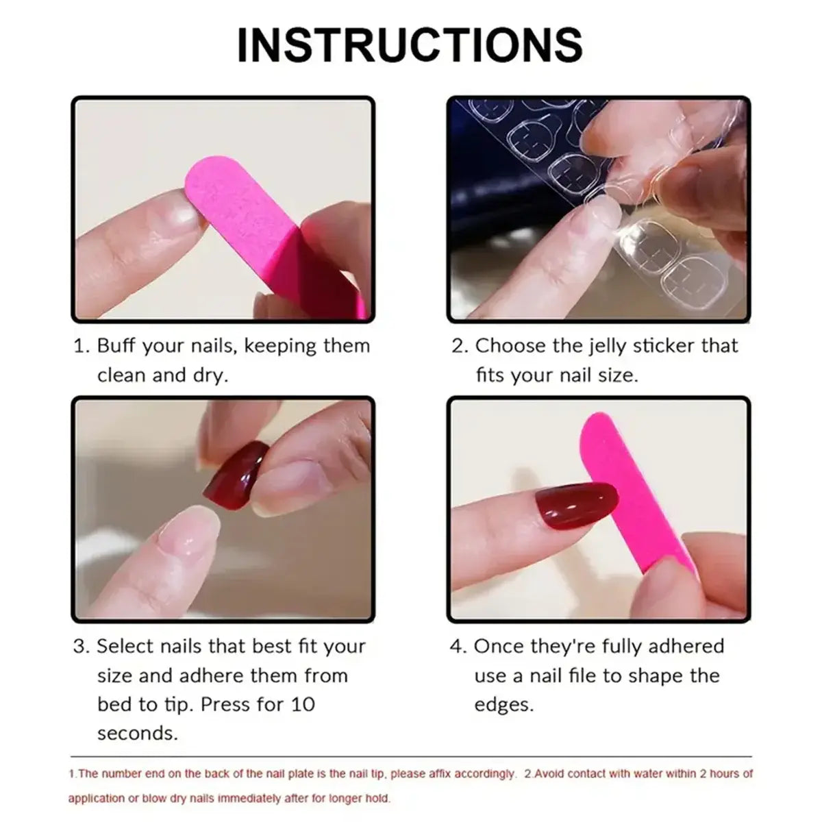 Pink Satin press-on nails full set