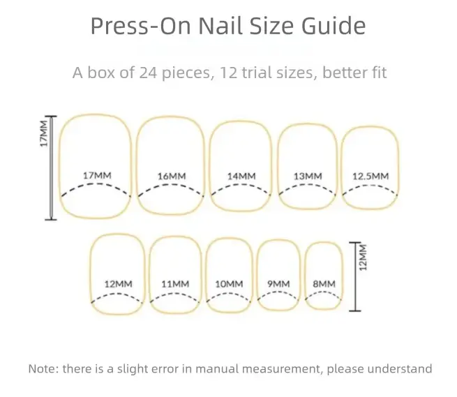 Golden Wild press-on nails applied