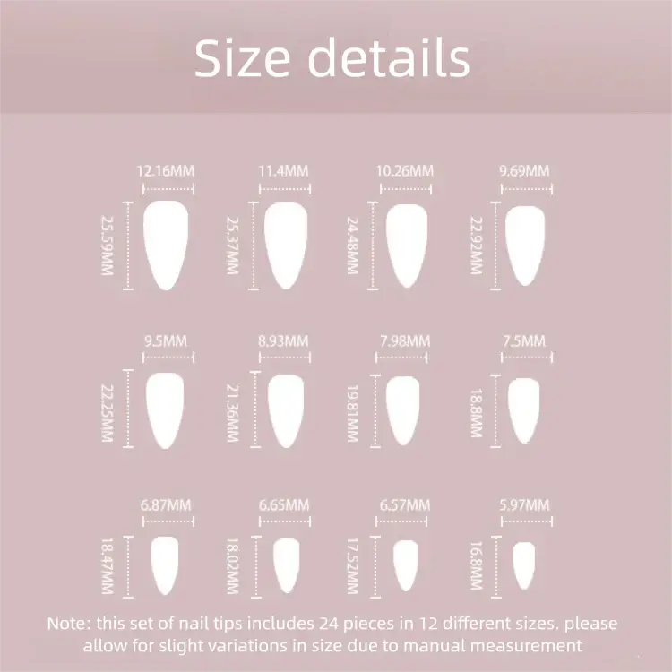 Autumn Glow press-on nails on hand