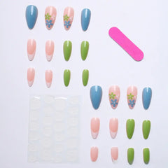 French Bloom press-on nails on hand