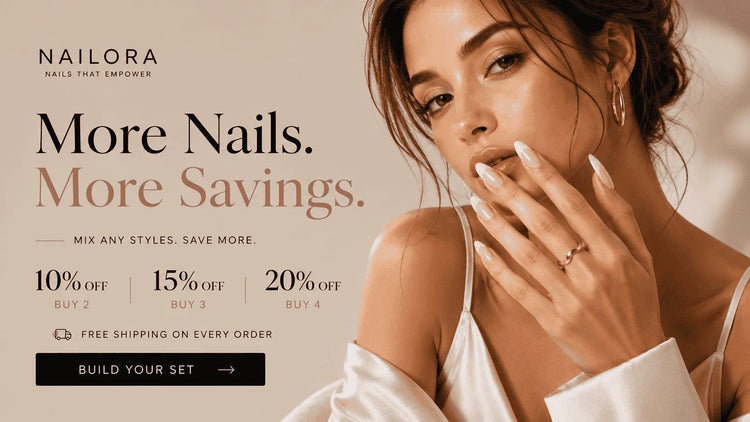 Nailora press-on nails hero banner